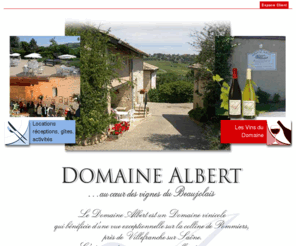 vins-beaujolais.net: DOMAINE ALBERT : Seminaires Beaujolais, Location salle de mariage
Le Domaine Albert vous propose la location de ses salles pour votre mariage, vos séminaires, vos réunions familiales ou pour toutes autres manifestations, et vous accueille au milieu des vignes dans un cadre authentique et convivial.