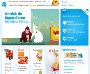 ah.nl: Albert Heijn
Acties, recepten, webwinkels, huishoudtips en alle Bonusaanbiedingen al op zondag online. Gewoon bij Albert Heijn.