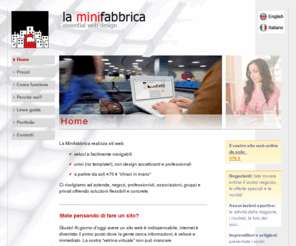 laminifabbrica.com: Siti web professionali Modena Campogalliano. Realizzazione siti economici, veloci, unici - La Minifabbrica
La Minifabbrica offre siti web essenziali; professionali, semplici, efficaci, economici