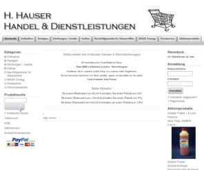 shb-group.org: H. Hauser Handel & Dienstleistungen - Qualität zu fairen Preisen!
Produkte zur Pflege und Entkalkung ihres Kaffeevollautomaten zu Tiefspreisen!