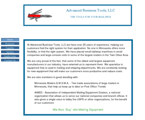 abt-mn.com: Advanced Business Tools, LLC.
Postal equipment mailroom supplies