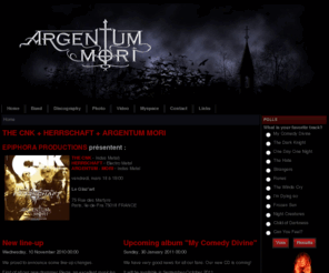 argentum-mori.com: Argentum-Mori † Dark-Industrial-Metal band, official website
Argentum-Mori † Dark-Industrial-Metal band, official website