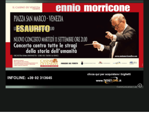 enniomorriconelive.com: Ennio Morricone
Ennio Morricone Official Concert Web Site - il sito ufficiale di Morricone