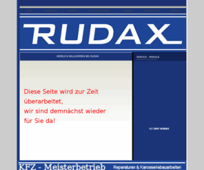 rudax.de: KFZ-Meisterbetrieb RUDAX
KFZ-Meisterbetrieb RUDAX - Service steht bei uns an erster Stelle