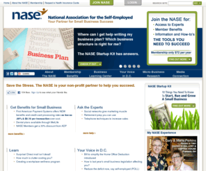 nase.org: National Association for the Self-Employed - Individual Health Insurance and Grants for Small Business
Your Starting Page