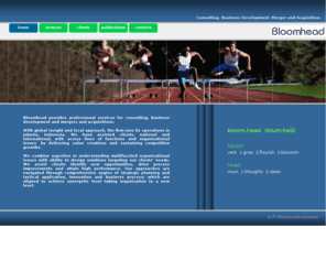 bloomhead.com: Bloomhead: Consulting. Business Development. M&A Mergers and
Acquisitions. Konsultan Manajemen, Advisory in Jakarta Indonesia.
Bloomhead: Consulting. Business Development. M&A Mergers and Acquisitions. Konsultan Manajemen, Advisory in Jakarta Indonesia.