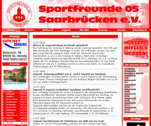 sportfreunde05.de: Sportfreunde 05 Saarbrücken e.V.
Die offizielle Internetseite der Sportfreunde 05 Saarbruecken