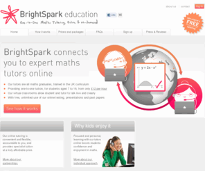 brightsparkusa.com: BrightSpark Education
One-to-One Maths Tutoring, online and on-demand