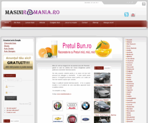 masiniromania.ro: Vanzari auto Romania
Vanzari auto din Romania! - site de postare anunturi vanzare cumparare masini, auto, utilitare, piese, dezmembrari absolut gratuit.