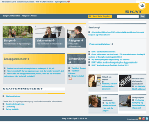 skat.dk: SKAT: Selvbetjening og information til borgere og virksomheder
Denne side er din adgang til SKAT.dk