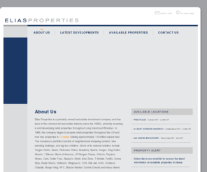 storesforleasesuffolkcounty.com: Elias Properties About Us
Elias Properties is a privately owned real estate investment company and has been in the commercial real estate industry since the 1940's, primarily investing in and developing retail properties throughout Long Island and Brooklyn.