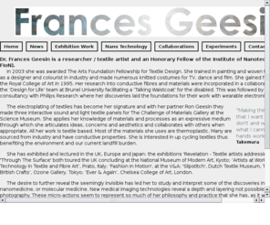francesgeesin.com: Frances Geesin
The online archive of the work of Frances Geesin, textile artist.