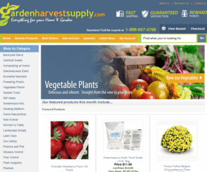 gardenharvestsupply.com: Garden Harvest Supply  Home and Garden Supplies - Garden Harvest Supply Inc
Garden Harvest Supply offers the highest quality plants, planting supplies, and home care items available. Give our experts a call at 888-907-4769