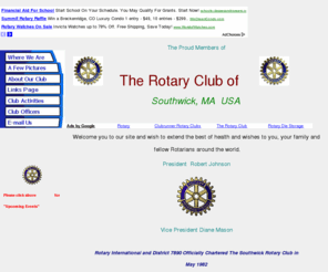 southwickrotary.com: The Rotary Club of Southwick, Massachusettes
Sunderland Rotary Club Home Page- welcome to fellow rotarians around the world.