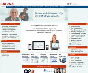 aica.com: Archie XRM, CRM software
Archie XRM is de meest complete CRM-software voor sales en marketing.