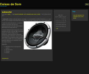 caixasdesom.com: Caixas de som
Tenha aqui todas as informações interessantes sobre caixas de som de alta qualidade.