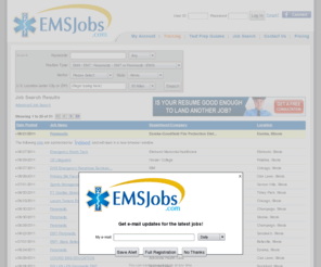 illinoisemsjobs.com: Jobs | EMS Jobs
 Jobs. Jobs  in the emergency medical services (EMS) industry. Post your resume and apply for EMS jobs online. Employers search resumes of job seekers in the emergency medical services (EMS) industry.