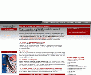 sasrad.com: Contraband detectors, security equipment and devices for law enforcement, government agencies in the US and Overseas by Sas R & D
Contraband detection, Security equipment for Customs, Police and other Government agencies in the USA and abroad.