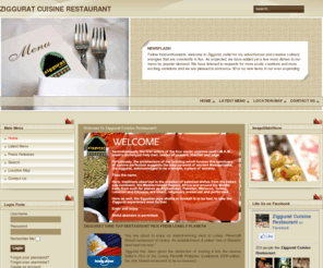 zigguratcuisine.com: Ziggurat Cuisine Restaurant Official Website
Come worship the food temple known as Ziggurat, where the dining experience will take you to different corners of the world. Savor the colors and flavors of Ziggurat's cuisine from India, the Mediterranean, Africa, and Middle East.