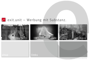 exitunit.info: exitunit Werbung Pfullingen
Komplett-Dienstleister rund um Grafik, Marketing und Webdesign. Wir sind für Sie da, mit individuellen Lösungen in all unseren Leistungsbereichen.