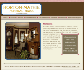 horton-mathie.com: Horton-Mathie Funeral Home - Serving Greenport, New York since 1862
.