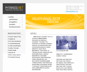 phtanssi.net: Päijät-Hämeen Tanssialan Tuki ry
Päijät-Hämeen Tanssialan Tuki ry