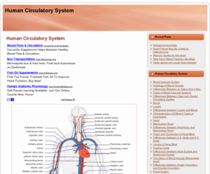 circulatory-system.com: Human Circulatory System
Information on the human circulatory system and various diseases related to it.