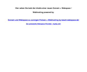 felixfriedrich.com: Webspace - Domain - Webhosting
Webspace und Domain zu sonnigen Preisen = Webhosting powered by beach-webspace.de und toptip.net