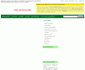 inetgiant.com: Free advertising! Free classifieds Free classified Ads Free Ads Free Internet advertising Free online advertising Email Advertising Online classifieds
Join the free internet advertising and online classifieds ads portal InetGiant today #######################~{_Online_Advertising_}~#######################