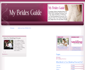 mybridesguide.com: My Brides Guide | Wedding Tips | Wedding Ideas | Wedding Vendors & Venues Directory
Wedding tips + wedding ideas for brides. Find wedding vendors and venues in our wedding directory. Wedding dresses cakes gifts ideas wedding photos. Wedding advertising advertise wedding business.