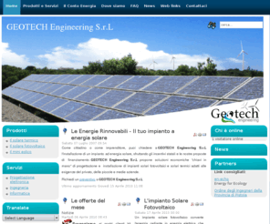 geotechsrl.org: Benvenuto nel sito di GEOTECH Engineering S.r.L
GEOTECH Engineering S.r.L, società leader nel settore delle Energie Rinnovabili