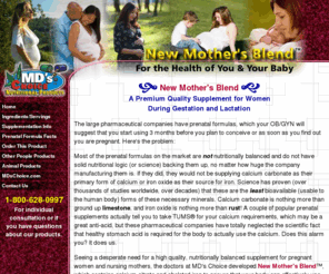 newmothersblend.com: New Mother's Blend Vitamin & Mineral Supplement, Formulated for the Nutritional Needs of Pregnant Women
New Mother's Blend high quality vitamin & mineral supplement, formulated for the nutritional needs of pregnant women.