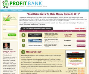 ultimateprofitsonline.com: Profit Bank Reviews
Reviewing the BEST online money making programs!