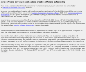 javaleader.com: Java software development Leaders practice offshore outsourcing
If