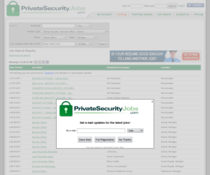 misecurityjobs.com: Jobs | Private Security Jobs
 Jobs. Jobs  in the private security industry. Post your resume and apply for Private Security jobs online. Employers search resumes of job seekers in the private security industry.