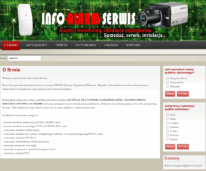 alarms.com.pl: Info-Alarm-Serwis - MONITORING - ALARMY - INSTLACJE ELEKTRYCZNE - SIECI KOMPUTEROWE
Witamy na stronie firmy Info-Alarm-Serwis.