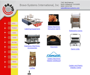 bravo-systems.com: .Pizza oven, espresso machine, & gelato display case distributed by Bravo-Systems
Bravo-Systems, a distributor of restaurant equipment including pizza ovens, expresso machines, gelato display cases & more. Pizza oven, espresso machine, & gelato display case for food service firms.