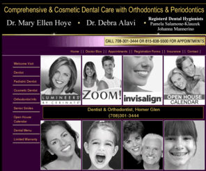 dentistorlandpark.com: Dentist Homer Glen - Dentist Orland Park - Homer Glen Dentist - Orland Park Dentist - Cosmetic Dentist Orland Park
Dentistry and Orthodontics for the entire family. Dr. Mary Ellen Hoye and Dr. Debra Alavi