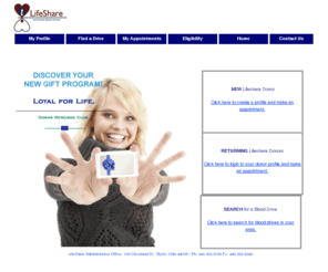 lifesharedonor.org: Home
Online scheduling for appointments to donate blood.