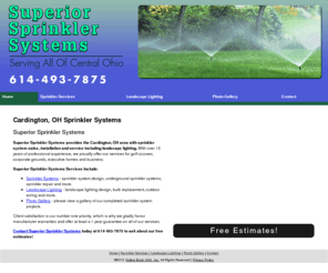 superior-sprinkler.com: Sprinkler Systems Cardington, OH - Superior Sprinkler Systems
Superior Sprinkler Systems provides Cardington, OH with sprinkler systems and landscape lighting. Call us at 614-493-7875 for a free estimate.<br />