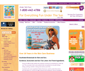 arizonasun.com: Sun Care & Sunblock | Sun Tan Lotion & Sunscreen Lotion by Arizona Sun - Arizona Sun
Arizona Sun is your source for the highest quality sun tan lotion, sun care and skin protection products including lip balm, sunblock and sunscreen lotion.