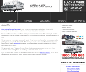 blackandwhiteremovals.com.au: Removalist - Black and White furniture and office Removals / Relocations. Inexpensive Local, Intersate and International moves
Removalist - Black & White Removals, Furniture Removal, Office Relocation, Queensland Removals, Interstate Removals, International Removals, Inexpensive moves