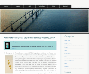 cbrsp.org: Chesapeake Bay Remote Sensing Program
The Chesapeake Bay Remote Sensing Program (CBRSP) has produced a >  20-year set of ‘ocean color’ measurements from light aircraft to estimate chlorophyll (chl-a) concentrations in Chesapeake Bay, covering the period from 1989 through 2010.