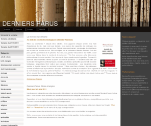dernierparu.com: Librairie DerniersParus.com Accueil
Restez informés des dernières parutions de livres