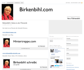 birkenbihl.com: Homepage Übersicht » Birkenbihl.com
Birkenbihl’s Seiten in der Übersicht