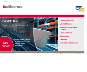 it-trade-online.com: itelligence | Startseite
ERP-Warenwirtschaft fuer den Handel auf Basis SAP All-in-One.