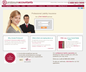 proaccts123.com: CPA Liability Insurance|Protexure Accountants
Protexure Accoutants' insurance offers CPA  liability insurance coverage for small to mid-sized accounting firms 