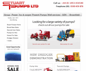 stuartpumps.co.uk: Water Pump Hire, Contractor Pump Sales & More - Stuart Pumps
Supplying you with a variety of Water Pumps, Contractor Pumps and various other machinery for sale and hire.