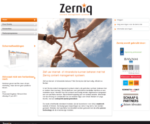 zerniq-cms.com: Zerniq content management systeem - Home
Zelf uw internet- of intranetsite beheren. Met het Zerniq content management systeem staat de gebruiker centraal. Veilig, efficiënt en flexibel.
