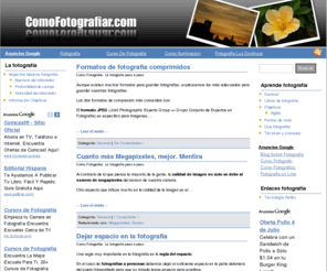 comofotografiar.com: Como Fotografiar. La fotografía paso a paso
Como fotografiar. La fotografia paso a paso. Aspectos basicos de la fotografia. Informacion de camaras, objetivos y tecnicas para sacar fotos. Formatos de fotografía comprimidos .